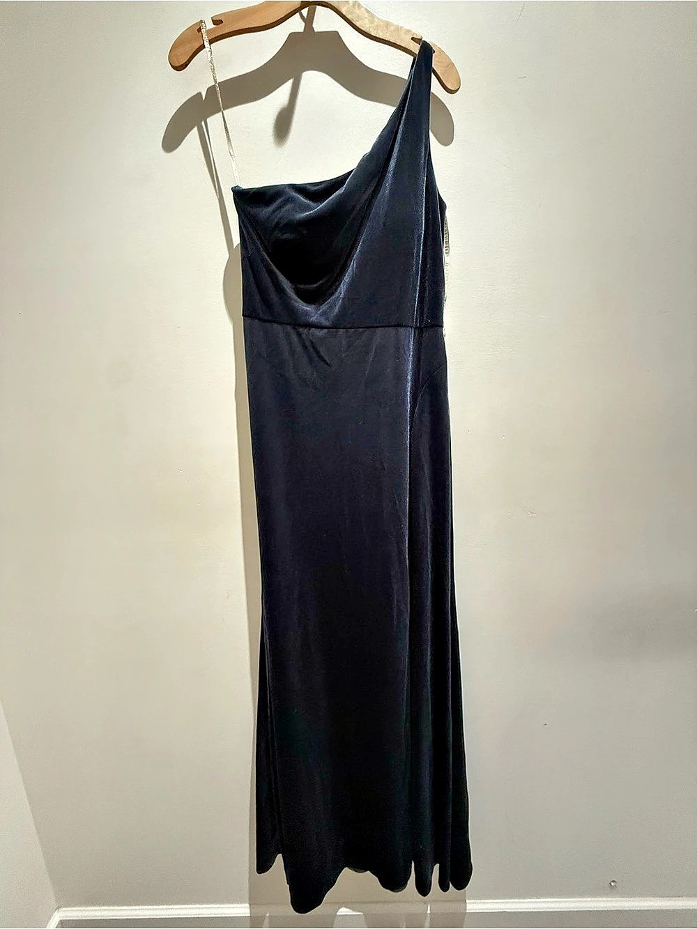 Jenny Yoo Velvet Dress in French Blue Size 8